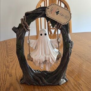 Sweet Street Ghost on a Swing Figurine